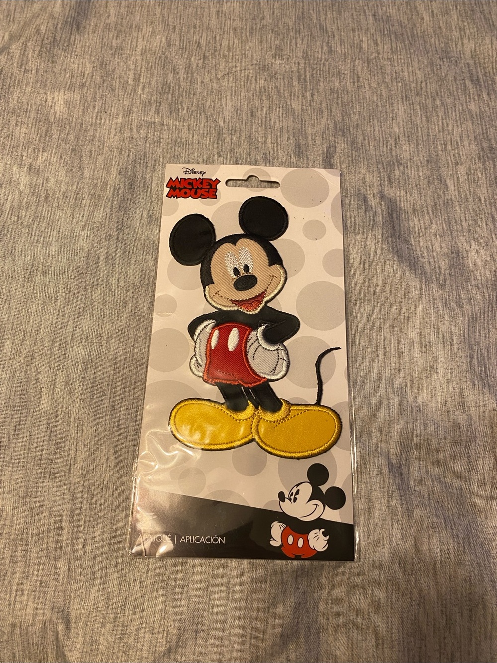 Disney Mickey Mouse Embroidered Sew On Patch NEW